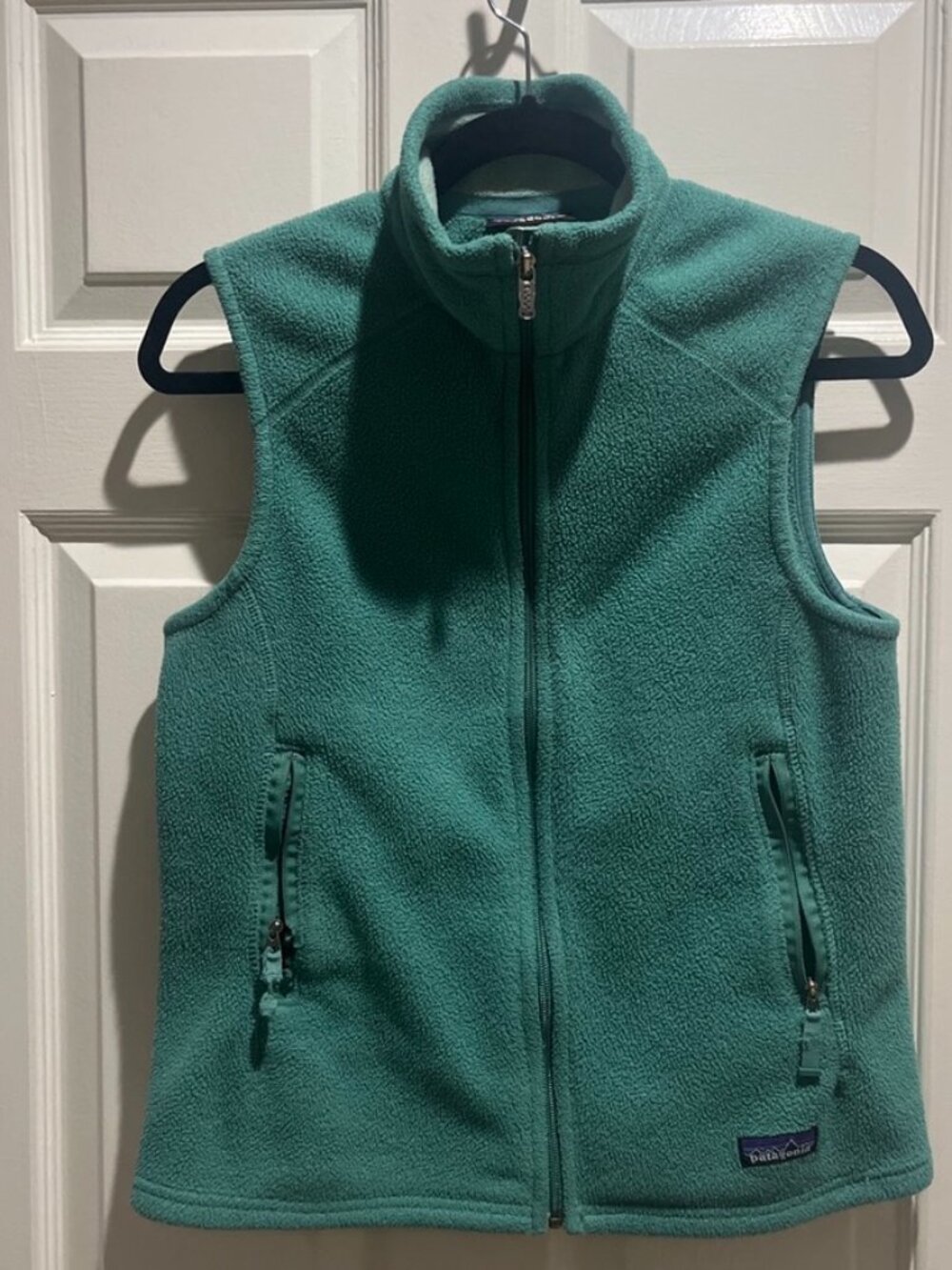 Patagonia Synchilla Fleece Women Full Zip Green Jacket Vest Size Medium